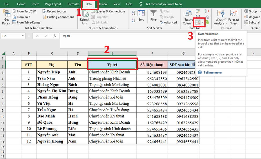 C Ch T O Drop List Trong Excel K M V D Chi Ti T